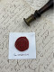 CACHET CIRE ANCIEN - Sigillographie - SCEAUX - WAX SEAL -VON NEGELEIN - Cachets