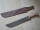 Delcampe - Couteau Machette Avec étui Sans Doute Militaire - époque Après Guerre Ou WWII   Longueur Lame 39 Cm - Knives/Swords