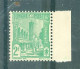 TUNISIE - N°281A** MNH SCAN DU VERSO. Types De 1926-28.  Bord De Feuille. - Unused Stamps