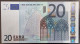1 X 20€ Euro Trichet  R007E1 X27027112313 - UNC - 20 Euro