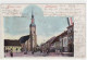 39021401 - Luebbenau Mit Kirche Gelaufen Und Bahnpoststempel Von 1904. Leichter Knick Unten Rechts, Leicht Stockfleckig - Grossräschen