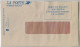 France 1991 Postal Check Cover Official Usage Authorized Advertising Disney Stamp Featuring Mickey Mouse Donald Duck - Disney