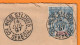 1897 - 15 C Groupe Sur Enveloppe De Saint Louis Du Sénégal Vers Lorient Morbihan - Correspondance Militaire - Ligne J - Lettres & Documents