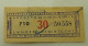 Germany-Tram Ticket-Straßenbahn Der Stadt Frankfurt A.M. - Europa