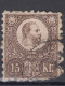 ⁕ Hungary 1871 ⁕ Franz Josef 15 Kr. ⁕ 2v Used / Damaged (unchecked) - See Scan - Gebruikt