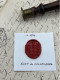 CACHET CIRE ANCIEN - Sigillographie - SCEAUX - WAX SEAL - Ca 1870 RÜDT De COLLENBERG - Cachets