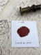 CACHET CIRE ANCIEN - Sigillographie - SCEAUX - WAX SEAL - V 1855 Vicomte De SAISY - Stempel & Siegel