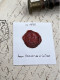 CACHET CIRE ANCIEN - Sigillographie - SCEAUX - WAX SEAL - Ca 1855 Baron SAULLAY DE L'AÎTRE - Stempels