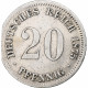 Empire Allemand, Wilhelm I, 20 Pfennig, 1875, Munich, Argent, TB+, KM:5 - 20 Pfennig