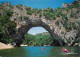 07 - Ardèche - Gorges De L'Ardèche - Le Pont D'Arc - Canoë Kayak - Flamme Postale De Vallon Pont D'Arc - CPM - Voir Scan - Vallon Pont D'Arc