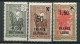 26426 Madagascar N°233, 258, 262** Timbres Surchargés SECOURS NATIONAL Et FRANCE LIBRE  1942 TB - Ungebraucht