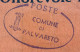 COMUNE DI PALVARETO Ovale Con Fascio + PALVARETO CREMONA 26/10/44 Su SEGNATASSE FASCETTO 50 C. Per DRIZZONA - Marcophilie