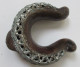 Afrique Occidentale Magnifique Pièce Relativement Rare Ancien Gros Bracelet En Bronze Fin, Vert De Gris (6) - Art Africain