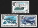 USSR 1984 Mi.# 5376 - 5378 Ships PLANE Arctica North Pole Polar Philately SHIPWRECK Chelyuskin MNH Stamps Full Set Sc. - Other & Unclassified