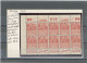 BANDE PUB -N°272  N**-FEMME FACHI 50c ROUGE PUB (168 /164) LACROIX -MIR / BENJAMIN  - FEUILLET DE 10 TIMBRES - Unused Stamps