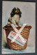 GREETINGS FROM BARROW IN FURNESS OLD COLOUR POSTCARD NOVELTY PULL OUT VIEWS DOG ON BASKET LANCASHIRE WAS CUMBRIA - Andere & Zonder Classificatie