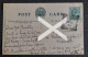 LICHFIELD CATHEDRAL OLD COLOUR POSTCARD STAFFORDSHIRE SCARCE BLOXWICH SQUARED CIRCLE POSTMARK - Bournemouth (fino Al 1972)