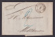 Altdeutschland K2 Magdeburg Mühlhausen Thüringen Kpl. Brief Nachtaxiert 1854 - Storia Postale