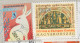 VIOLIN 1995 Butterfly Rabbit Easter 2024 Christmas 2023 HUNGARY Registered Priority LABEL VIGNETTE Cover Mogyoród - Vlinders