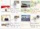Germany, West 1988 5 Different Postal Cards With Blindheim -8.-8.88-8 Date, 8888 Postcode Postmarks - Cartoline Illustrate - Usati