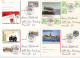 Germany, West 1988 5 Different Postal Cards With Blindheim -8.-8.88-8 Date, 8888 Postcode Postmarks - Illustrated Postcards - Used