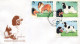 Lote CU1994-3F, Cuba, 1994, 2 SPD-FDC, Federacion Cinologica De Cuba. Perros, Dog - FDC