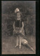 Foto-AK Mädchen Neben Zuckertüte Zum Schulanfang, 1926  - Einschulung