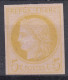 FRANCE ESSAI DE COULEUR DU CERES 5c N° 53 EN JAUNE SUR ROSE - TB MARGES - Proofs, Unissued, Experimental Vignettes