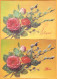 1990 RUSSIA RUSSIE USSR Moldova Stationery 2 Postcard, March 8 Roses, Flowers, Bouquet,  Moldovan Language, Mint. - Rosen