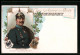 Lithographie Kaiser Wilhelm II. In Uniform, Treu Zu Kaiser Und Reich  - Königshäuser