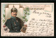 Lithographie Kaiser Wilhelm II. Mit Pickelhaube, Wappen  - Königshäuser