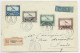 BELGIQUE PA 50C+1FR50+2FR+5FR RARE LETTRE COVER REC AVION BRUXELLES 30.IV .1930 TO FRANCE - Brieven En Documenten