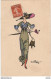 I19- ILLUSTRATEUR NAILLOD - FEMME  ELEGANTE  - ART DECO - LA MODE DU CHAPEAU  - 2 SCANS - Naillod