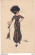 I19- ILLUSTRATEUR NAILLOD - FEMME  ELEGANTE  - ART DECO - LA MODE DU CHAPEAU  - 2 SCANS - Naillod