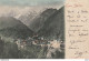 L5-64) EAUX CHAUDES (VALLEE D'OSSAU - LARUNS)  VUE DU VILLAGE  - (EDITEUR A. VILLARRE , TARBES - 1904 - 2 SCANS) - Laruns