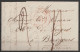 L. Càd MONS/1836 Pour BOUVIGNES - Au Dos: Cachet Oval "DEBOURSE/ATH" + "DEBOURSE/NAMUR" RR - 1830-1849 (Belgio Indipendente)