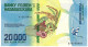 MADAGASCAR P104a 20000  Or 20.000 ARIARY 2017 #A  FIRST PREFIX  Signature 7 UNC. - Madagascar