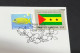 5-4-2024 (1 Z 7) COVID-19 4th Anniversary - Sao Tome & Principe - 6 April 2024 (with Sao Tome UN Flag Stamp) - Maladies