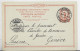 GRECE ENTIER 10A CARTE POSTALE LE PIREE GRECE 1910 TO SUISSE - Postwaardestukken