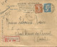 FRANCE ANNEE 1923 N°181, 235 PERFORE SG SOCIETE GENERALE REC  20 2 34 TB  - Storia Postale