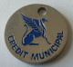 Jeton De Caddie - Banque - CREDIT MUNICIPAL  - En Métal - - Trolley Token/Shopping Trolley Chip