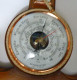 VINTAGE GROS BAROMETRE THERMOMETRE BAROMASTER FRANCE DECOR BOIS ANCRE MARINE - Technik & Instrumente