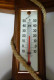 Delcampe - VINTAGE GROS BAROMETRE THERMOMETRE BAROMASTER FRANCE DECOR BOIS ANCRE MARINE - Technik & Instrumente