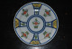 Assiette En Faïence (23,50 Cm) Polychrome De Delft Fin XVIIIè Début XIXè à Décor Stylisé De Fleurs - Delft (NLD)