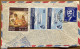 SRI LANSRI LANKA 1974, COVER USED TO USA, ROCK & TEMPLE PAINTING, CONFERENCE HALL, ANANDA RAJAKARUNA, 4 STAMP, CITY CANC - Sri Lanka (Ceylan) (1948-...)