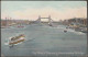 The River Thames From London Bridge, London, 1907 - Irish Pictorial Card Co Postcard - River Thames