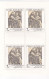 Republica Checa Nº 56 Al 58 En Hoja De 4 Series - Unused Stamps