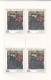 Republica Checa Nº 56 Al 58 En Hoja De 4 Series - Unused Stamps