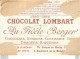 CHROMO CHOCOLAT LOMBART  AU FIDELE BERGER COMBAT DU CAP LEZARD - Lombart