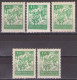 YUGOSLAVIA 1945/47 Michel 471x,y,z,a,b -Tito And Partisans Definitive - MNH**VF - Nuovi